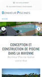 Mobile Screenshot of bonheur-piscines.fr