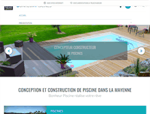Tablet Screenshot of bonheur-piscines.fr